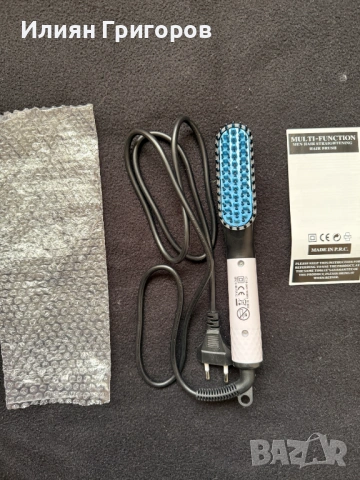 Електрическа термо четка за брада и коса нова, снимка 2 - Преси за коса - 54103204