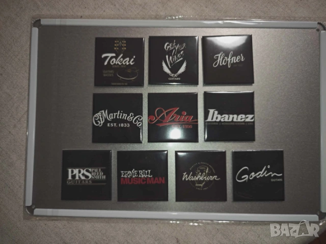 Guitar Brands Magnets Frigo collection