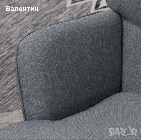 Люлеещ стол с табуретка HOMCOM, снимка 5 - Дивани и мека мебел - 55104018