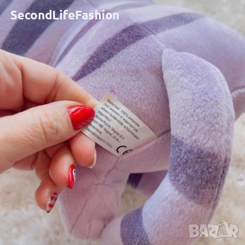 Плюшена котка Whiskas винтидж 90те лилава, снимка 4 - Плюшени играчки - 54173228