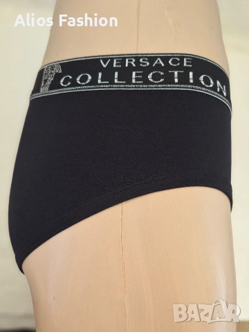 Мъжки слипове Versace Collection – Черни и Бели (Премиум качество, снимка 2 - Бельо - 54723008