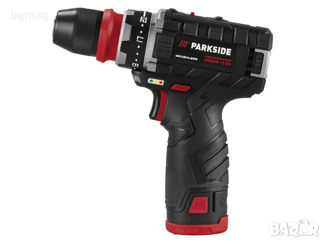 PARKSIDE PBSPA 12 E4 12V комплект акумулаторна бормашина/винтоверт,с батерии и зарядно устройство, снимка 7 - Винтоверти - 55451214
