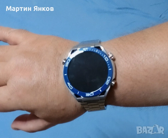 Продавам чисто нов часовник Huawei Watch Ultimate Voyage Blue/гаранция три години (цената е в евро), снимка 6 - Смарт гривни - 55167286