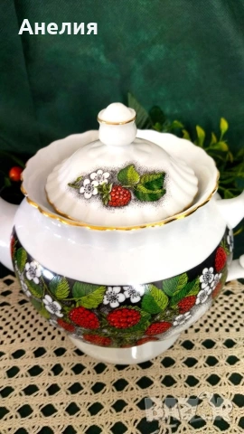 Chodziez Poland чайник с малини, снимка 2 - Чаши - 54840673