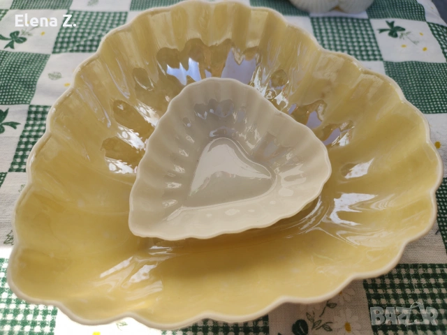 Belleek винтидж купички-сърца от фин ирландски порцелан