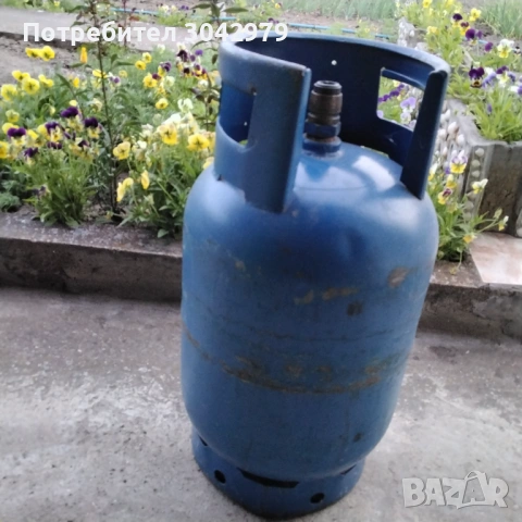 Голяма газова бутилка, заредена, снимка 4 - Печки, фурни - 54510779