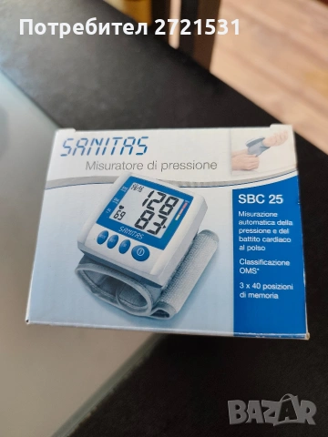 Апарат за кръвно налягане за китката Sanitas SBC 25