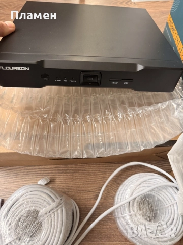 Готов комплект IP Floureon XPOE Security System 4 камери 1080P HD NVR 1TB, снимка 4 - Комплекти за видеонаблюдение - 55360629