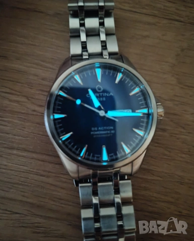 Продавам Certina DS Action Day-Date Powermatic 80 Nivachron, в перфектно състояние, бартер, снимка 9 - Мъжки - 54831044