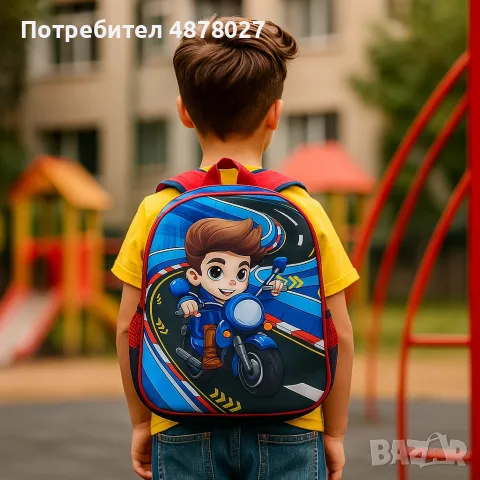 Детски ранички с цветни герои – стил и удобство за училище и игри, снимка 3 - Раници - 55596971