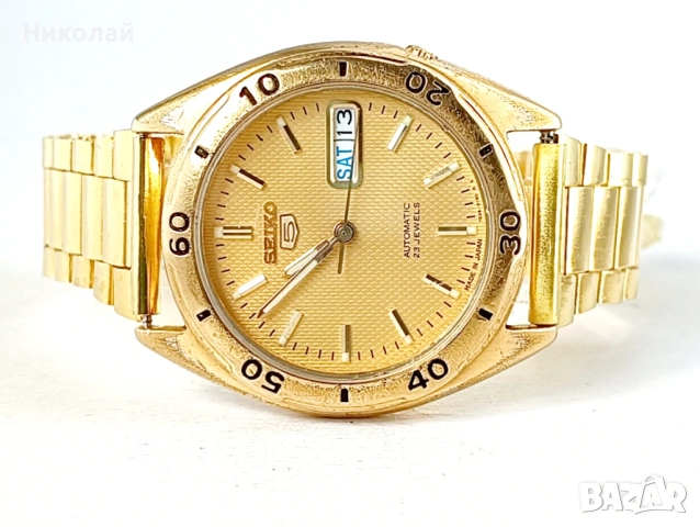 Seiko 5 automatic - японски автоматичен часовник , снимка 2 - Мъжки - 54892390