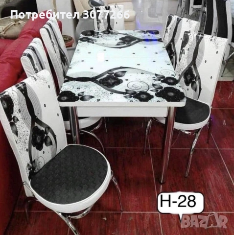Турски трапезни маси с 6 стола Цена 249.€, снимка 10 - Маси - 54611591