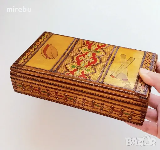 Стари дървени пирографирани сувенири от 70-те и 80-те, снимка 7 - Антикварни и старинни предмети - 55608147