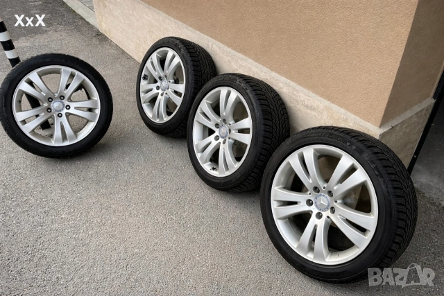 Оригинални джанти с гуми Mercedes 5x112 17", снимка 2 - Гуми и джанти - 54230457