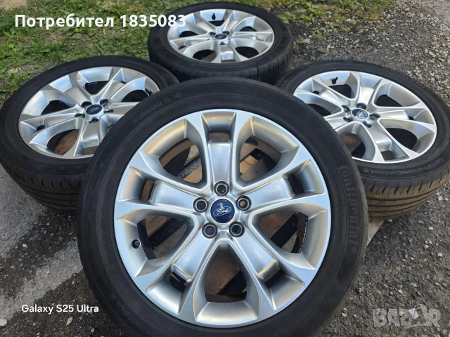 Лети джанти 18ки 5х108 Ford + летни гуми 235/50/18 Continental