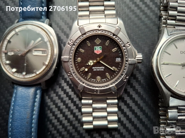 Винтидж механични-автоматични часовници- Seiko,Doxa,Tag Heuer,Orient,Rado, снимка 4 - Мъжки - 54360371