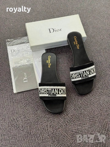 Christian Dior Нови Дамски Чехли Диор Различни Цветове , снимка 3 - Чехли - 55030756