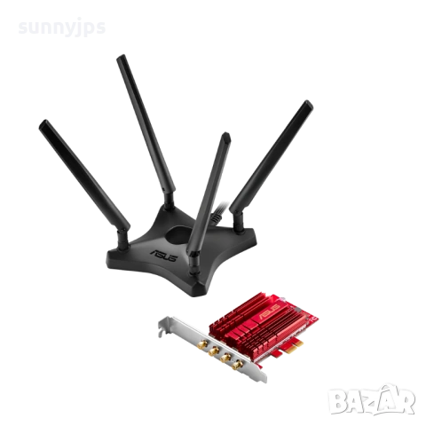 Asus PCE-AC88 Wi-Fi карта AC3100, снимка 8 - Мрежови адаптери - 54358594