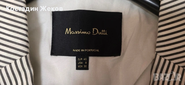 . Дамски блейзър на вертикални райета 🖤 Massimo Dutti. 🖤 Като ново. , снимка 5 - Сака - 54543952