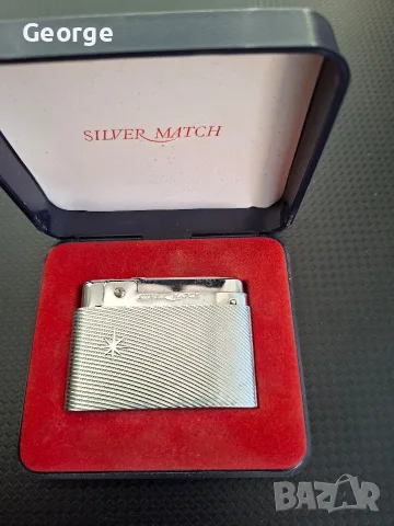Винтидж газова запалка Silver Match