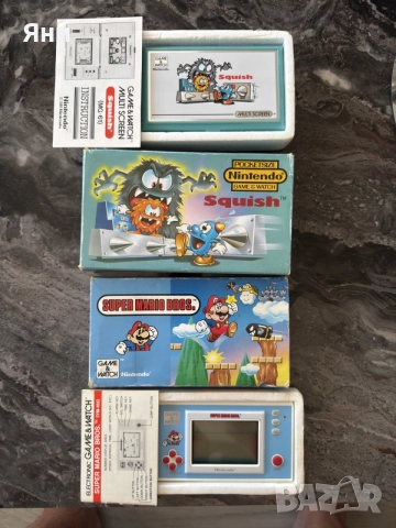 комплект Nintendo Game & Watch от 80-те години! , снимка 2 - Nintendo конзоли - 55559919