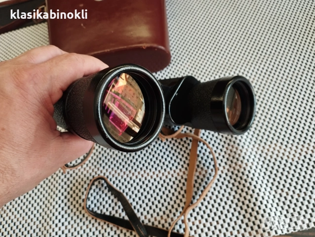 ТОП Бинокъл Carl Zeiss Jena-JENOPTEM-MULTI-COATED -10 х 50W-ГДР--КАТО НОВ, снимка 7 - Екипировка - 54657303