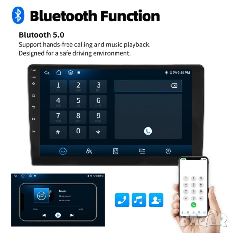 Honda CR-V_3 2006-2012 9” 2-DIN с Android 14, 4G/LTE, 6/128GB, CarPlay и AndroidAuto , снимка 10 - Аксесоари и консумативи - 54162967