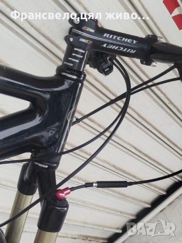 26 цола карбон велосипед колело размер 46, Shimano xtr,dt Swiss, manitou , снимка 9 - Велосипеди - 54901221
