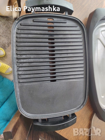 Скара Tefal - CB6A0830, 2000W, незалепващо, плоска/оребрена, черна, снимка 4 - Скари - 54571330