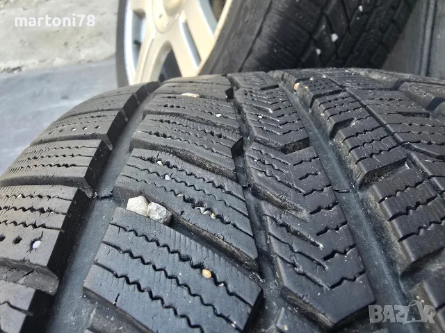 4бр. оригинални алуминиеви джанти за VW 16 цола, 5x112, със зимни гуми, снимка 6 - Гуми и джанти - 55341203