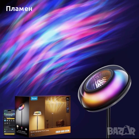 Govee Uplighter Floor Lamp RGBIC Smart LED Подова Лампа Alexa Google, снимка 10 - Лед осветление - 55002397