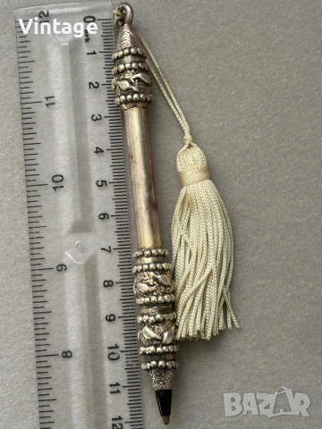 Старинен сребърен химикал , снимка 5 - Колекции - 54304556