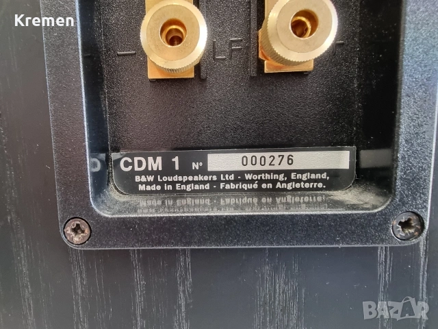 Тонколони B&WCDM-1, снимка 6 - Тонколони - 54339635