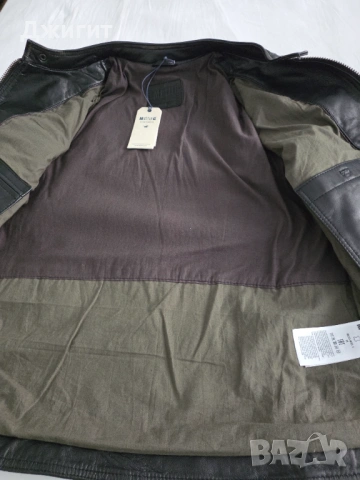 Мъжко кожено яке Mustang Size M чисто ново, снимка 10 - Якета - 54320944