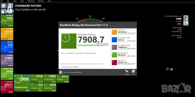 ОТЛИЧЕН! HP Victus 16 - 14-ядрен Intel Core i7-13700H / RTX 4050 / 32GB DDR5 / 144 hz, снимка 8 - Лаптопи за игри - 55339652