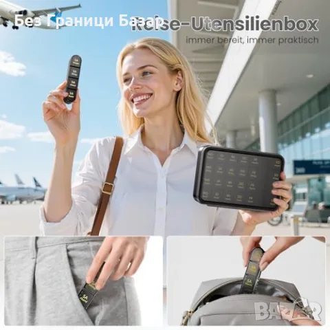 Нов Органайзер за хапчета 7 дни, черен, BPA Free, лесно отваряне Кутия за таблетки, снимка 8 - Органайзери - 55581275