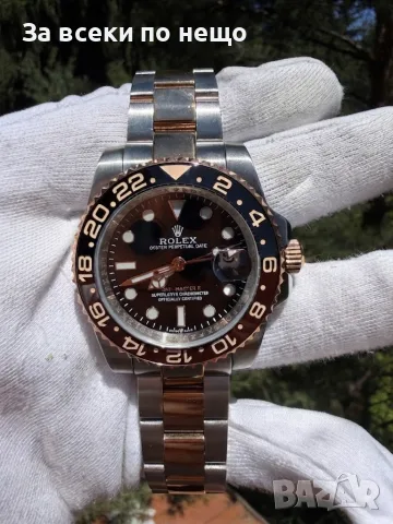 Rolex GMT-Master II Rootbeer Мъжки Часовник С Автоматичен Механизъм Код Chronolux39, снимка 2 - Мъжки - 55640103