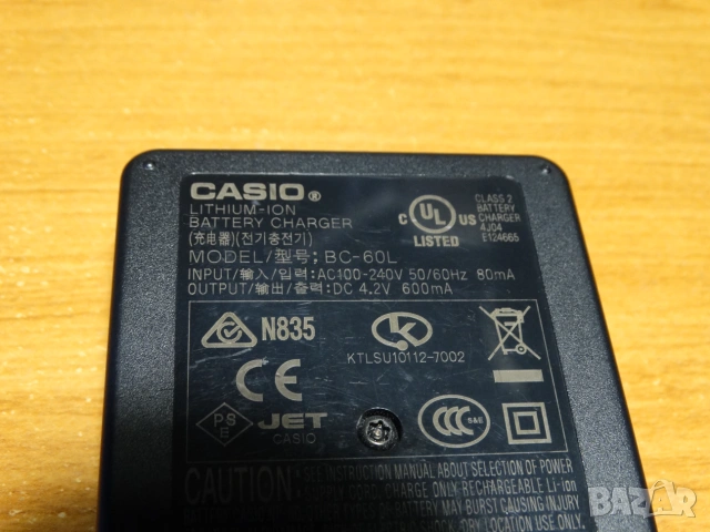 CASIO BC-60L ..., снимка 3 - Батерии, зарядни - 55243405