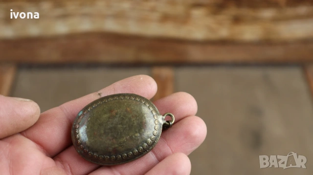 Красиво бронзово старо колие, снимка 4 - Колиета, медальони, синджири - 54368229