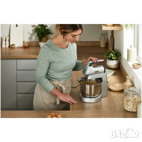 Миксер с купа KENWOOD HMP54.000SI CHEFETTE, 650 W, Купа от неръждаема стомана 3,5 л, снимка 6 - Миксери - 54750989