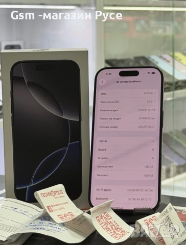 iphone 16 pro 128Gb space black