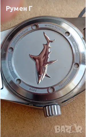 Zelos Blacktip automatic 200m Titanium "Coal Black" - пълен kомплект, перфектен, бартер, снимка 4 - Мъжки - 55681379