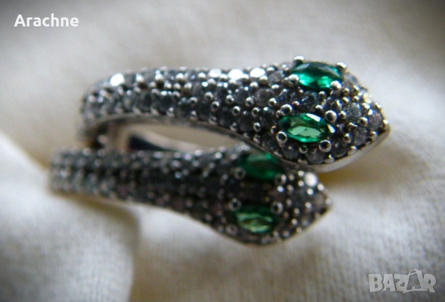 Сребърни обици с цаворити, снимка 4 - Арт сувенири - 47834485