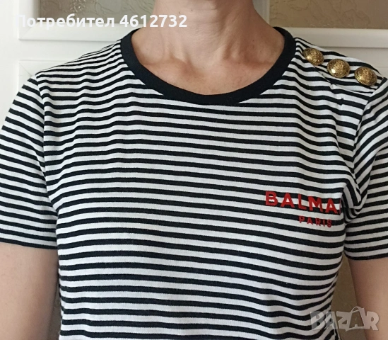 Оригинална тениска Balmain, снимка 3 - Тениски - 55263522