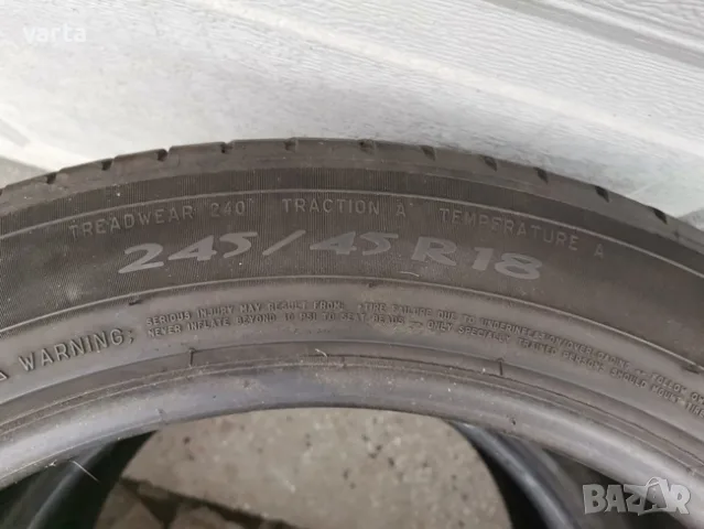 2бр летни гуми MICHELIN PRIMACY 245/45/18, снимка 4 - Гуми и джанти - 55341511