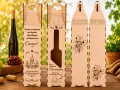 Персонализирана дървена кутия за вино, снимка 1