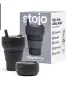Нова сгъваема чаша Stojo (24 oz) от Платинен медицински LFGB Силикон – Черна, снимка 1