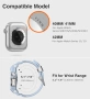 Нова Apple Watch каишка с калъф удароустойчива синя 42 41 40mm за часовник, снимка 3