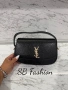 Ysl дамска чанта, черна, бежова и бялА, снимка 2