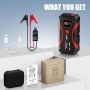 Преносим стартер за кола, 2000A, power bank USB x2, LED фенерче с 3 режима, снимка 7